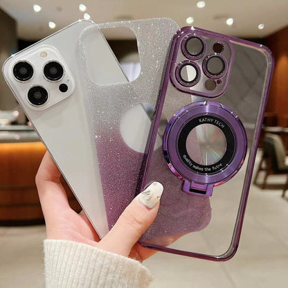 Electroplated Holder Gradient Glitter MagSafe Phone Case