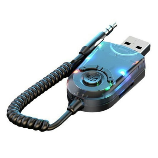 W9 Car Bluetooth Music Receiver USB Bluetooth 5.3 Adapter Wireless Audio Receiver, W9