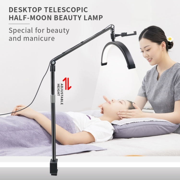 D-M30X 23 inch Half Moon Shape Beauty Manicure Lamp Curved Fill Light