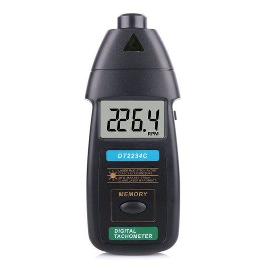 DT2234C مقياس سرعة الدوران الرقمي بالليزر بدون تلامس، DT2234C