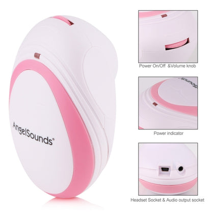 JPD-100S Mini Household Fetal Doppler Prenatal Pocket Baby Ultrasound Detector Angel Sound Heartbeat Pregnant Doppler Monitor, JPD-100S (Pink)