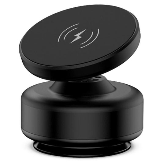 X9C Wireless Charging Navigation Stand Car Magnetic Suction Vacuum Phone Holder, X9C (Black), X9C (Silver)