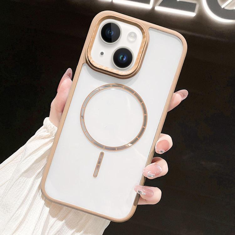 Chocolate Transparent MagSafe Shockproof Phone Case, For iPhone 13