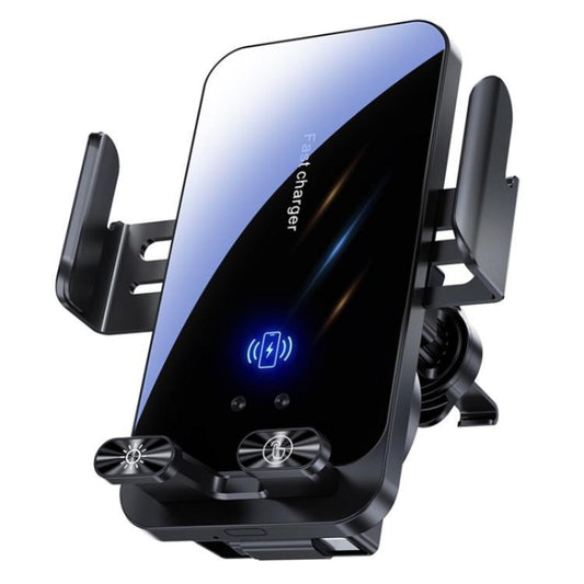 SD05 With Retractable Type-C Cable Car Phone Holder Wireless Charging Mount, SD05