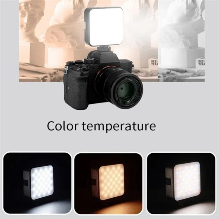 JMARY FM-59R Dimmable Video Recording Mini Fill Light with 3 Cold Shoe Mounts, FM-59R