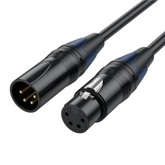 JUNSUNMAY 4 Pin XLR Male to Female Headphone Audio Adapter Cable