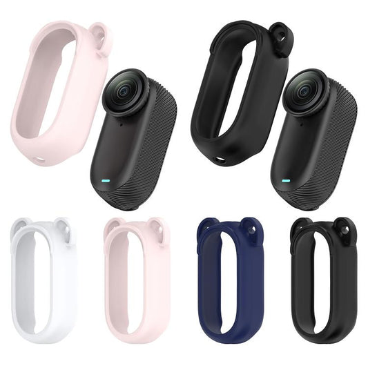 Solid Color Silicone Protective Case, For Insta 360 Go 2, For Insta 360 Go 3S / Go 3