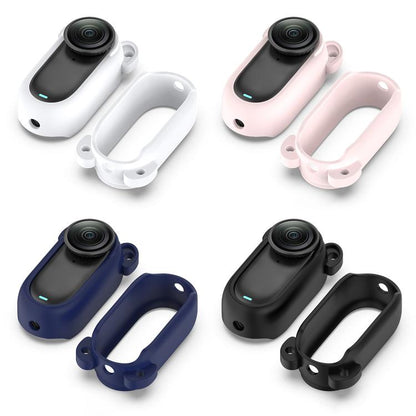Solid Color Silicone Protective Case, For Insta 360 Go 2, For Insta 360 Go 3S / Go 3