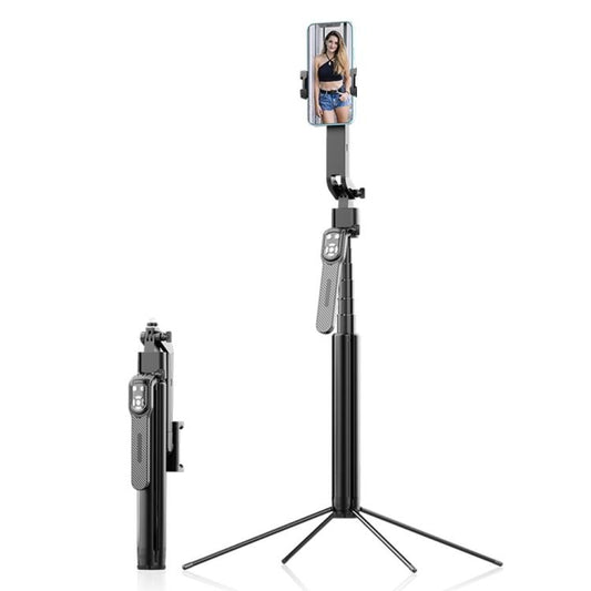 Q530TK Portable Metal Phone Stand Selfie Stick Expandable Auto Face Tracking Tripod
