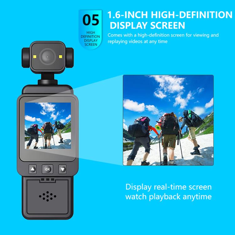 1080P Ultra-HD Clip Pocket Vlog Camera WiFi Portable Video Recorder Camera