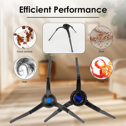 JUNSUNMAY 6pcs Sweeper Triangle Side Brush for Ecovacs Deebot T50 Pro / T50 Max / T50 Omni