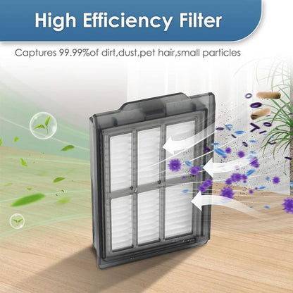 JUNSUNMAY 4pcs Sweeper Clean Filter for iRobot Roomba Plus 405 / 505 Combo