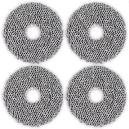 JUNSUNMAY 4pcs Washable Mop Pads Replacement for iRobot Roomba Plus 405 / 505 Combo