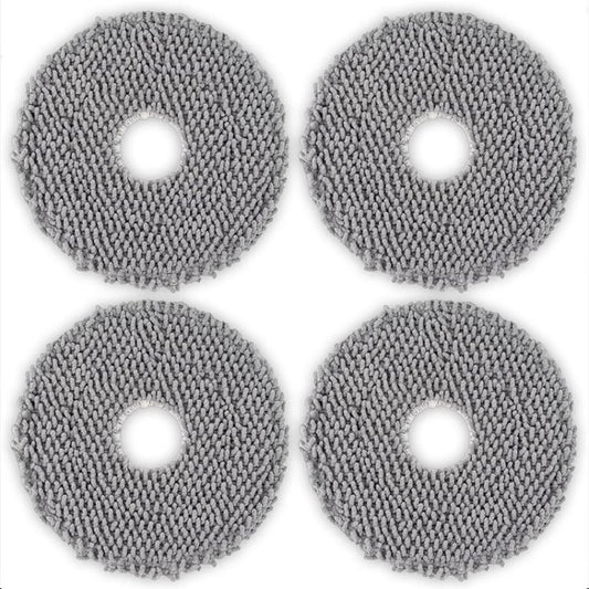 JUNSUNMAY 4pcs Washable Mop Pads Replacement for iRobot Roomba Plus 405 / 505 Combo