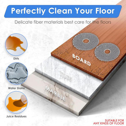 JUNSUNMAY 4pcs Washable Mop Pads Replacement for iRobot Roomba Plus 405 / 505 Combo