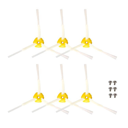 JUNSUNMAY 6pcs Sweeper Triangle Side Brush for iRobot Roomba 600 Series