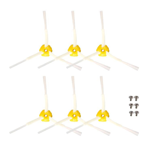 JUNSUNMAY 6pcs Sweeper Triangle Side Brush for iRobot Roomba 600 Series