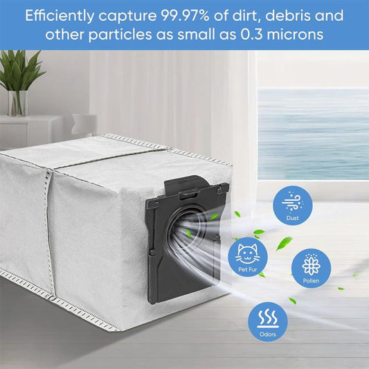 JUNSUNMAY 6pcs Robot Cleaner Non-woven Fabrics Dust Bag for Dreame X40 Ultra / X30 Ultra
