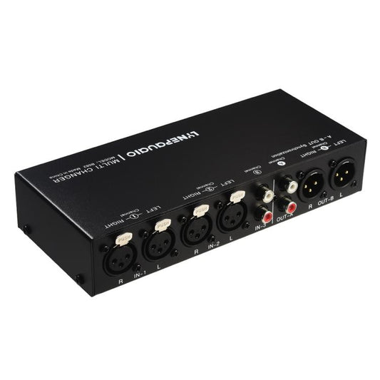 B082 3 Input 3 Output Audio Signal Selector Balanced Line Switcher
