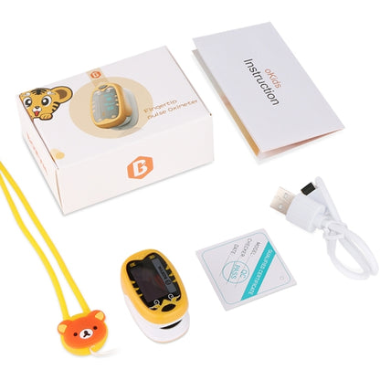 Pediatric Finger Pulse Oximeter Neonatal Blood Oxygen Children Kids Rechargeable USB Saturation Infant Oximetro Pediatrico, yellow, Orange