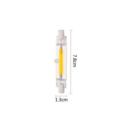R7S 5W COB LED Lamp Bulb Glass Tube for Replace Halogen Light Spot Light,Lamp Length: 78mm, 220v, 110v