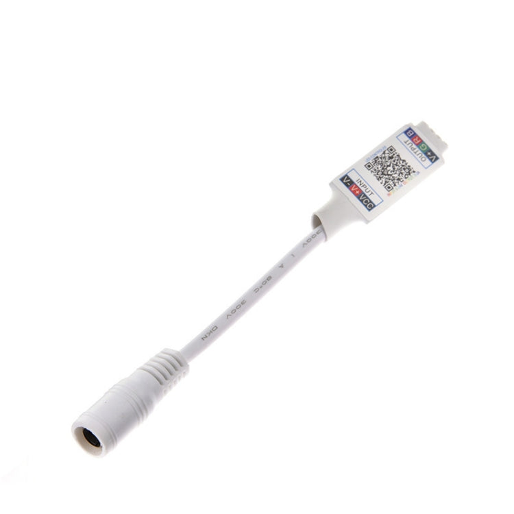 وحدة تحكم صغيرة RGB مزودة بتقنية البلوتوث ووحدة تحكم في شريط الإضاءة لشريط LED RGB DC5V 12V 24V، باللونين الأسود والأبيض