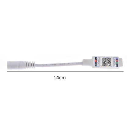 وحدة تحكم صغيرة RGB مزودة بتقنية البلوتوث ووحدة تحكم في شريط الإضاءة لشريط LED RGB DC5V 12V 24V، باللونين الأسود والأبيض