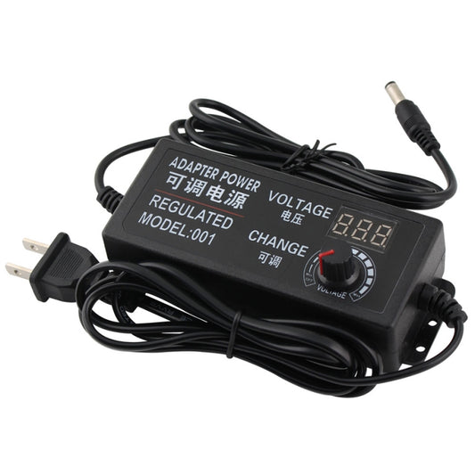AC To DC Adjustable Voltage Power Adapter Universal Power Supply Display Screen Power Switching Charger, US 3-12-5A, EU 3-12-5A, US 3-24V-2A, EU 3-24V-2A, US 9-24V-3A, EU 9-24V-3A