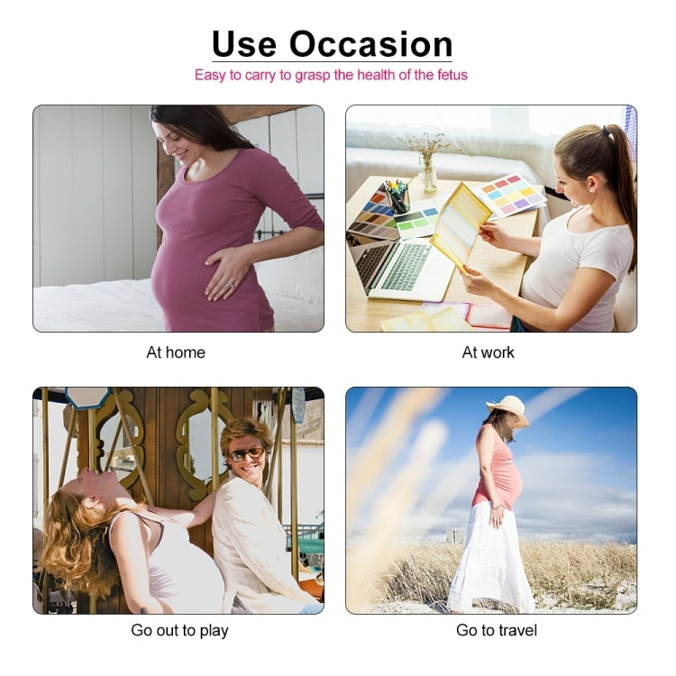 FD-100 Digital Fetal Doppler Ultrasound Sound Baby Heartbeat Detector Monitor LED Digital Prenatal Pocket Fetal Doppler Stethoscope (Pink), FD-100  (Pink)