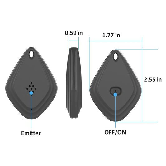 Outdoor Mosquito Repellent Portable Ultrasonic Insect Repellent Insecticide USB Charging Intelligent Frequency Conversion, Black, White