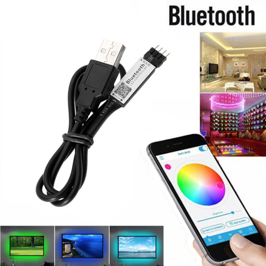مؤقت بلوتوث ذكي RGB مناسب لوحدة تحكم LED لشريط إضاءة 5 فولت 3528 5050 RGB