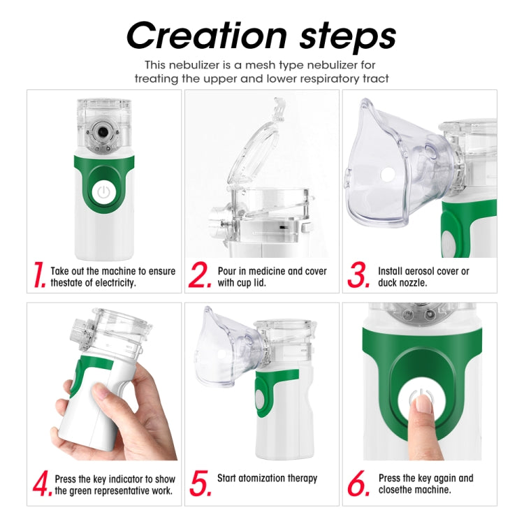 RZ824  Health Care Mesh Nebulizer Handheld Home Children Adult Asthma Inhaler Mini Care Inhale Ultrasonic Nebulizer, RZ824