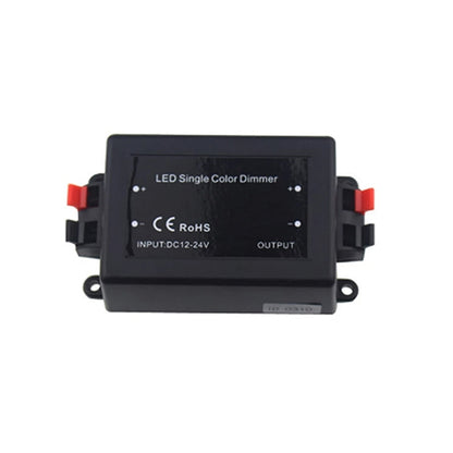 وحدة تحكم باهتة LED لاسلكية بتردد 12-24 فولت مزودة بثلاثة مفاتيح لشرائط LED أحادية اللون SMD 3528 SMD 5050، 12 فولت، تيار مستمر 12 فولت 96 واط/24 فولت 192 واط