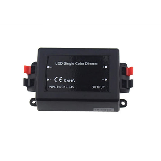 وحدة تحكم باهتة LED لاسلكية بتردد 12-24 فولت مزودة بثلاثة مفاتيح لشرائط LED أحادية اللون SMD 3528 SMD 5050، 12 فولت، تيار مستمر 12 فولت 96 واط/24 فولت 192 واط