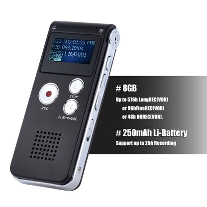SK-012 8GB Voice Recorder USB Professional Dictaphone  Digital Audio With WAV MP3 Player VAR   Function Record