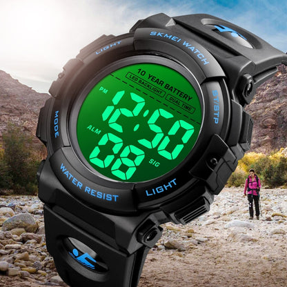 Skmei 1562 Multi Function Outdoor Sports Waterproof Student Electronic Watch Ten Year Battery Mens Watch