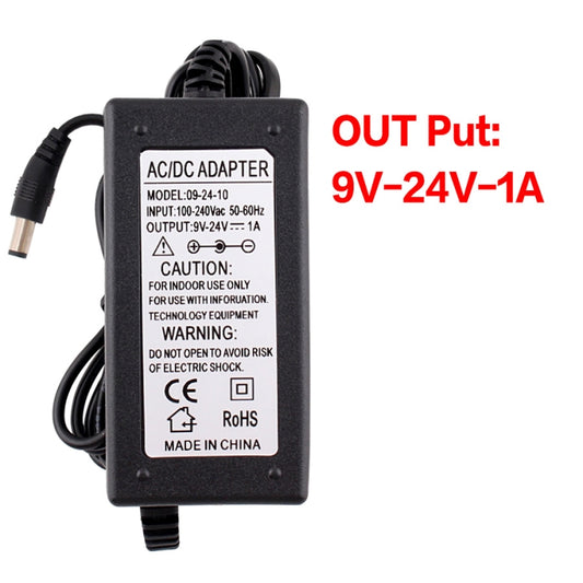 AC To DC Adjustable Voltage Power Adapter Universal Power Supply Display Screen Power Switching Charger, US 3V-12V 2A, EU 3V-12V 2A, US 9V-24V 1A, EU 9V-24V 1A, US 3-24V 1A, EU 3-24V 1A