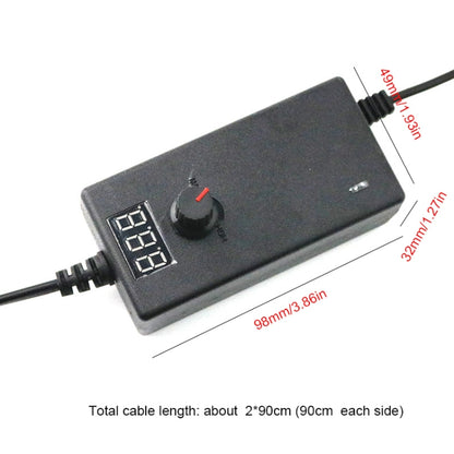 AC To DC Adjustable Voltage Power Adapter Universal Power Supply Display Screen Power Switching Charger, US 3V-12V 2A, EU 3V-12V 2A, US 9V-24V 1A, EU 9V-24V 1A, US 3-24V 1A, EU 3-24V 1A