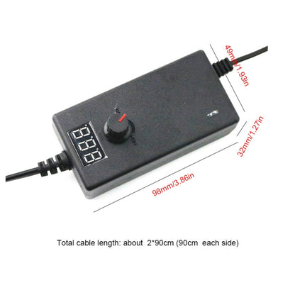 AC To DC Adjustable Voltage Power Adapter Universal Power Supply Display Screen Power Switching Charger, US 3V-12V 2A, EU 3V-12V 2A, US 9V-24V 1A, EU 9V-24V 1A, US 3-24V 1A, EU 3-24V 1A