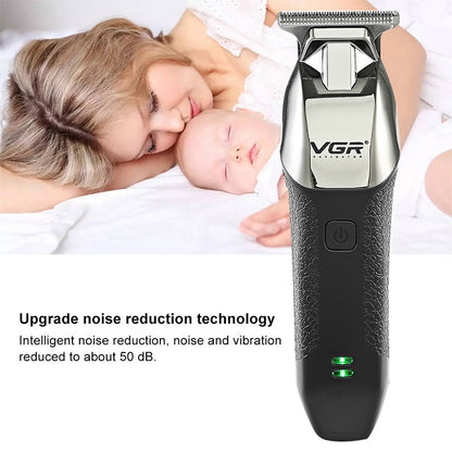 ماكينة قص الشعر الكهربائية المحمولة VGR V-171 بقوة 5 وات USB، باللون الأبيض، V-171