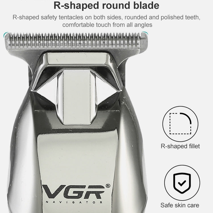 ماكينة قص الشعر الكهربائية المحمولة VGR V-171 بقوة 5 وات USB، باللون الأبيض، V-171