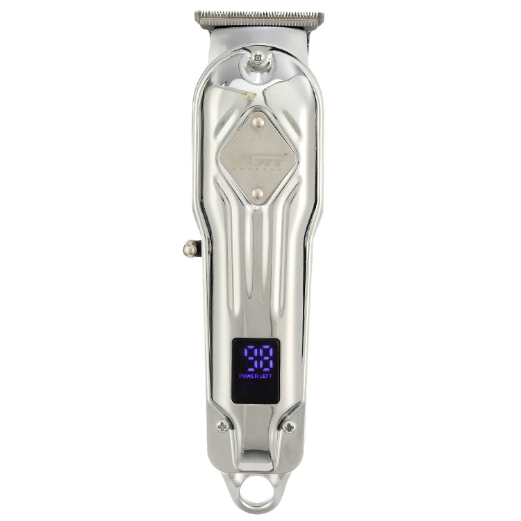 ماكينة قص الشعر الاحترافية المعدنية VGR V-261 بقوة 8 وات بمنفذ USB وشاشة رقمية LED، V-261 (ذهبي)، V-261 (فضي)