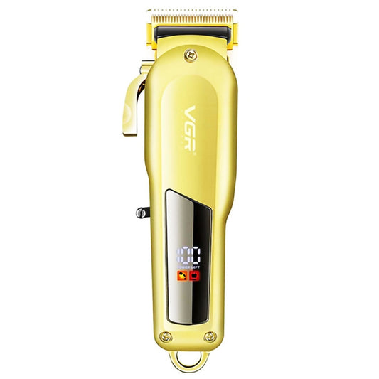 ماكينة قص الشعر الكهربائية المعدنية VGR V-278 بقوة 10 وات بمنفذ USB وشاشة رقمية LED، V-278 (ذهبي)، V-278 (فضي)