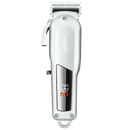 ماكينة قص الشعر الكهربائية المعدنية VGR V-278 بقوة 10 وات بمنفذ USB وشاشة رقمية LED، V-278 (ذهبي)، V-278 (فضي)