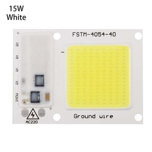 High Power 220V LED FloodlightCool/Warm White COB LED Chip IP65 Smart IC Driver Lamp, 15W white, 20W white, 30W white, 50W white, 15W warm white, 20W warm white, 30W warm white, 50W warm white