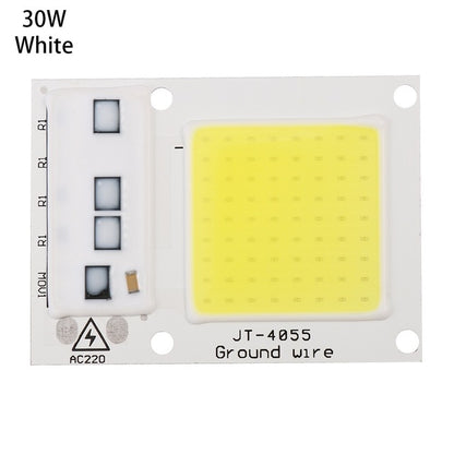 High Power 220V LED FloodlightCool/Warm White COB LED Chip IP65 Smart IC Driver Lamp, 15W white, 20W white, 30W white, 50W white, 15W warm white, 20W warm white, 30W warm white, 50W warm white