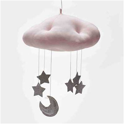 Baby Nursery Ceiling Mobile Party Decoration Clouds Moon Stars Hanging Decorations Kids Room Decoration for Baby Bedding