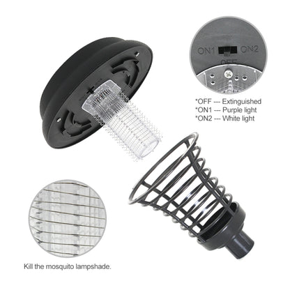 مصباح LED يعمل بالطاقة الشمسية لطرد البعوض والحشرات والأشعة فوق البنفسجية ومصباح حديقة خارجي ومناظر طبيعية