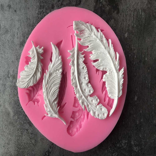 Feather Sugar Silicone Mold Fondant Mold Cake Decorating Tools, Feather Sugar Shape