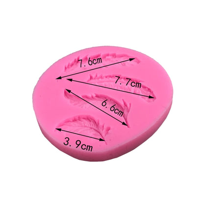 Feather Sugar Silicone Mold Fondant Mold Cake Decorating Tools, Feather Sugar Shape